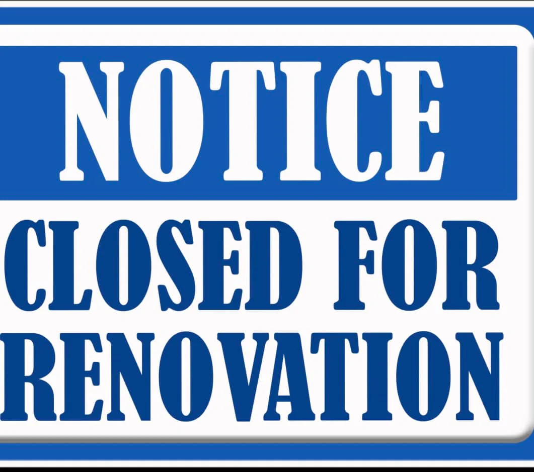 closed for renovation