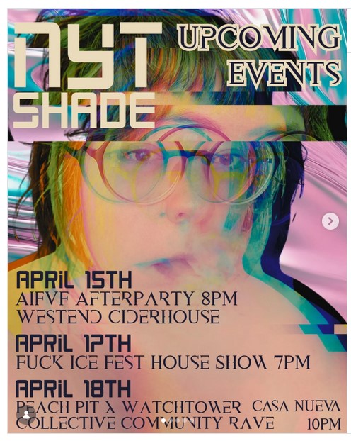 Watchtower/Peach Pit Community Rave, taking donations for Trans PSA