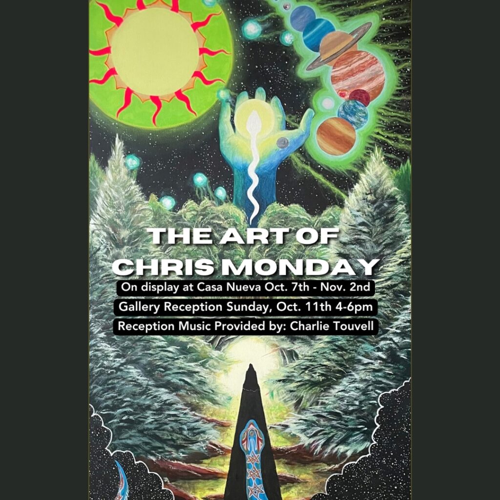 Art Show Reception: Chris Monday w/ music by Charlie Touvell